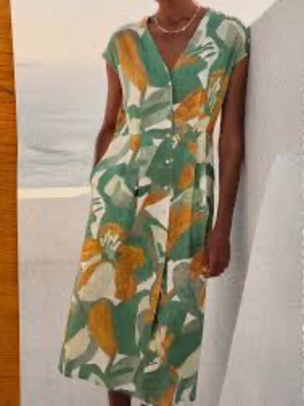 New Poetry Linen Maxi Dress 14